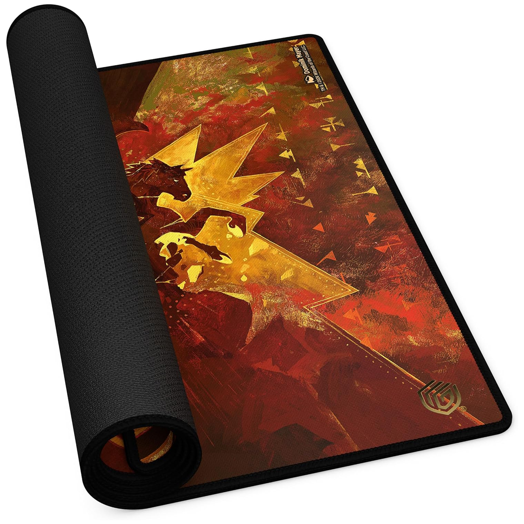 Ultimate Guard: Secrets of Strixhaven Lorehold Playmat 61 x 35cm Rolled Up on a White Background | Happy Piranha