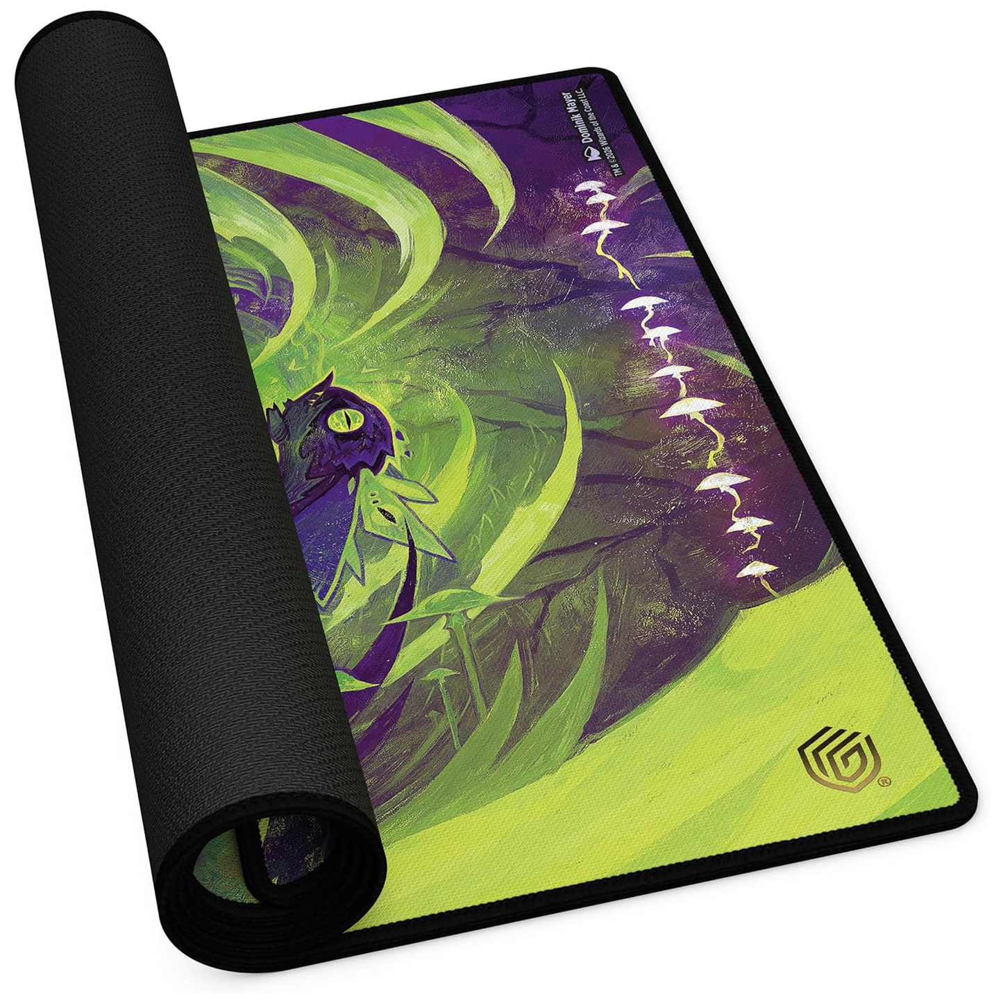 Ultimate Guard: Secrets of Strixhaven Witherbloom Playmat 61 x 35cm Rolled Up on a White Background | Happy Piranha