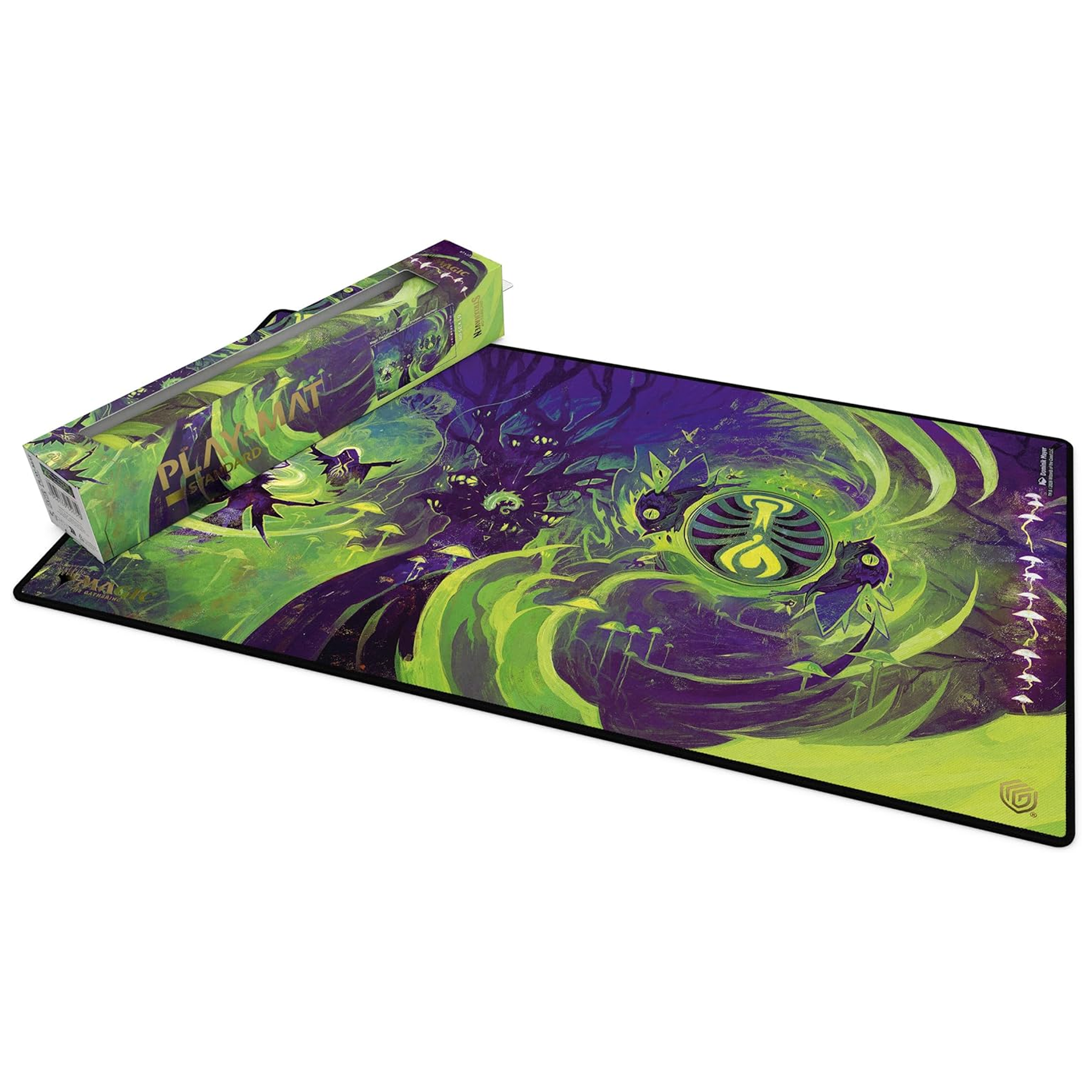 Ultimate Guard: Secrets of Strixhaven Witherbloom Playmat 61 x 35cm and Its Box on a White Background | Happy Piranha