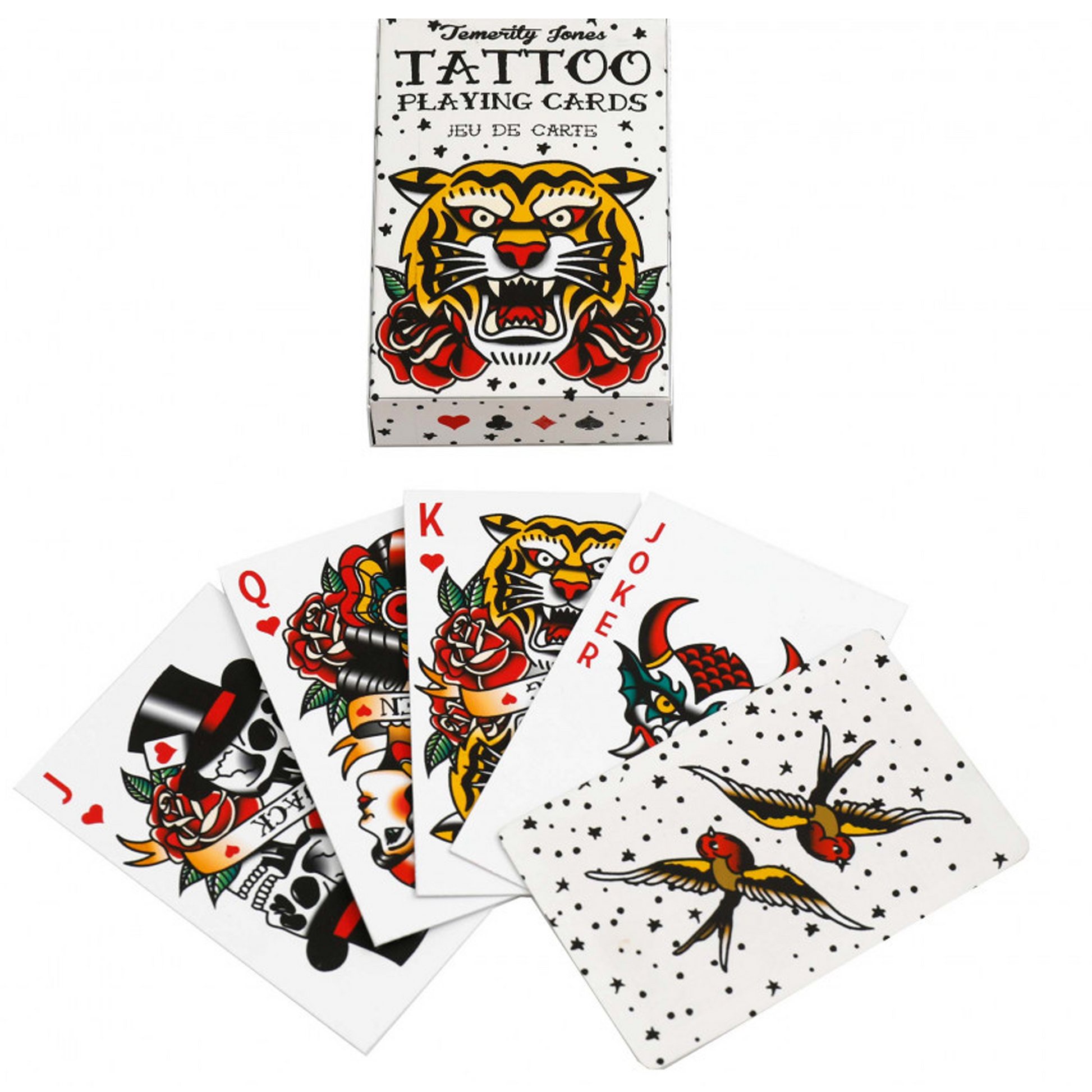 Classic Tattoo Design Playing Cards | Happy Piranha