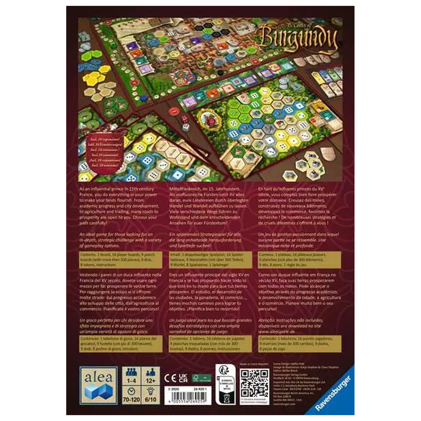 The Castles of Burgundy Board Game