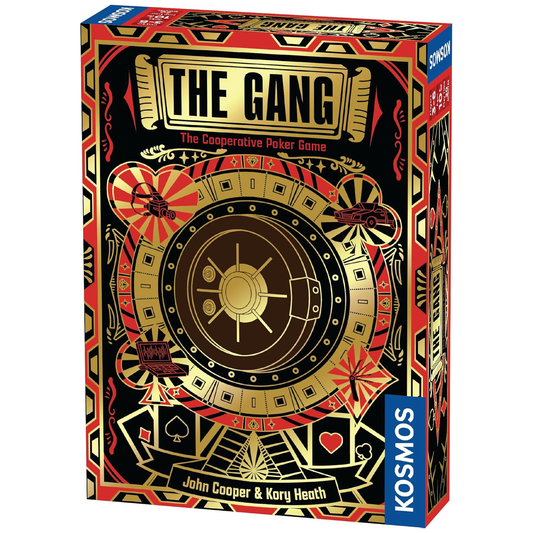 The Gang: The Cooperative Poker Card Game (Front of Box) | Happy Piranha