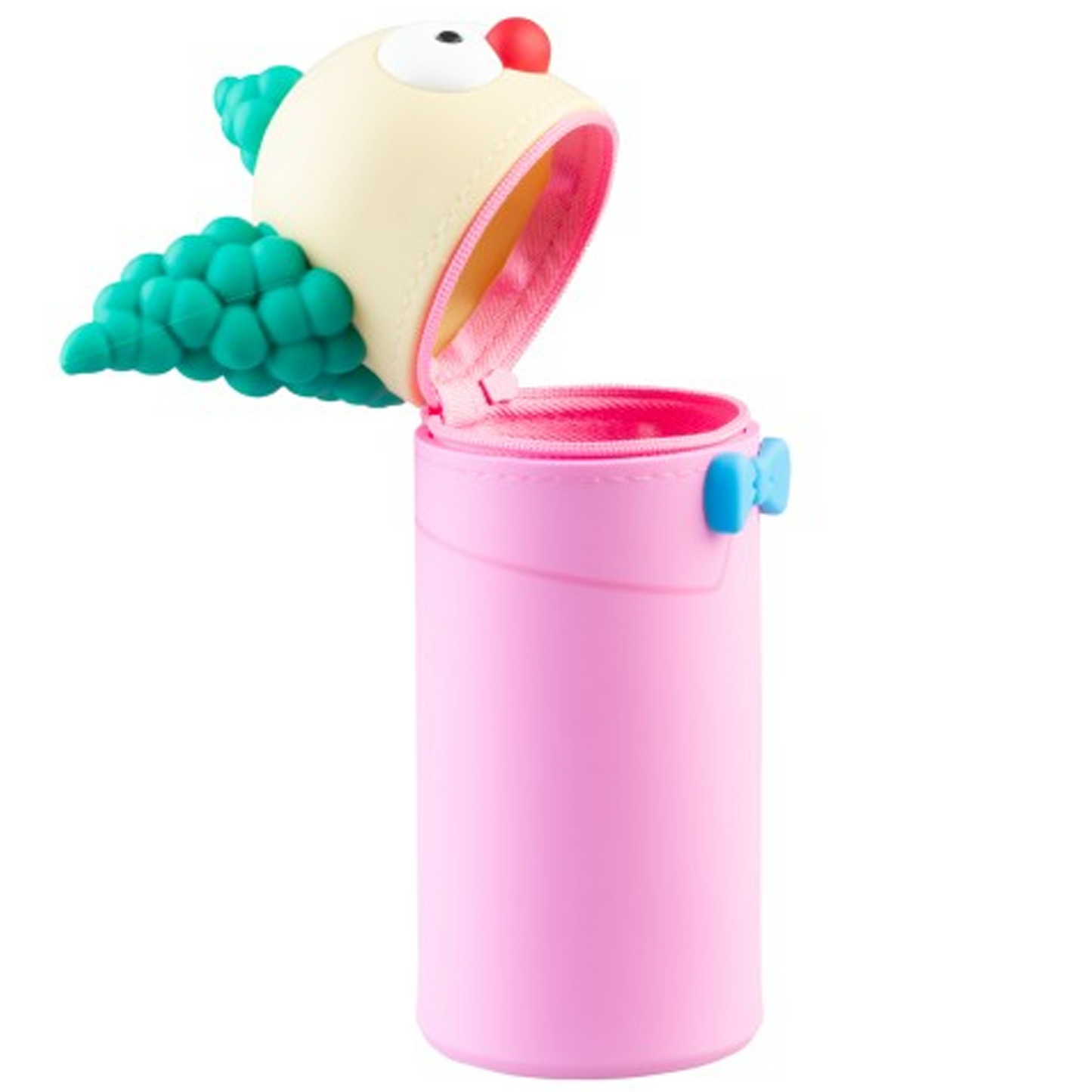 The Simpsons Krusty the Clown 3D Silicon Pencil Case (Mouth Open) on a White Background | Happy Piranha