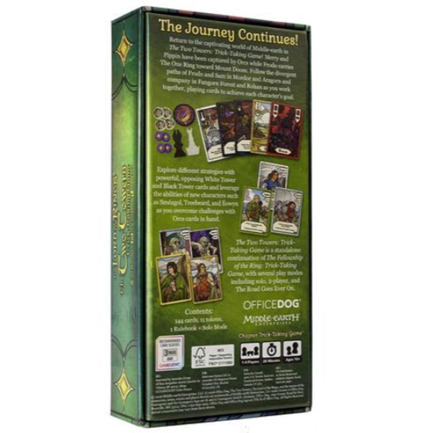 The Lord of the Rings The Two Towers Trick Taking Game ( of Box) | Happy Piranhaack
