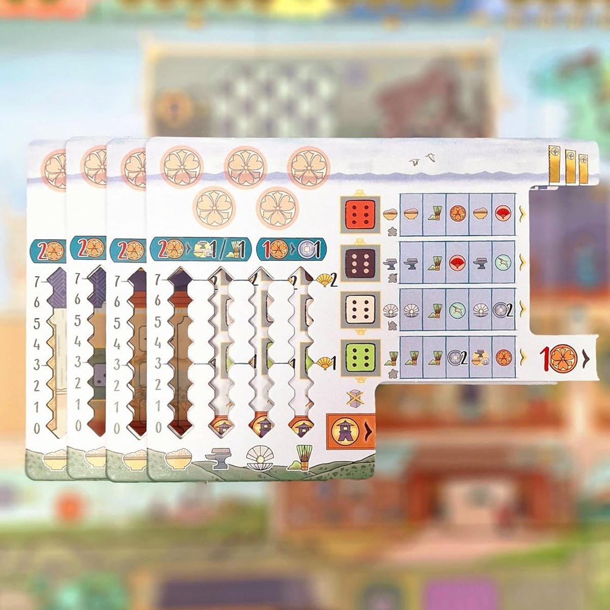 The White Castle: Matcha Board Game Expansion Player Board Examples | Happy Piranha