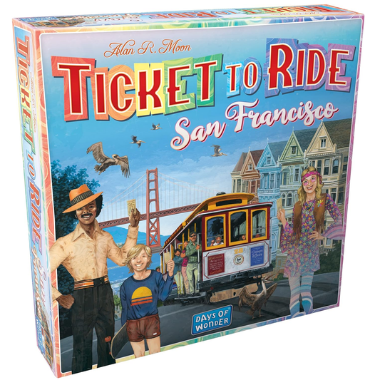 Ticket to Ride San Francisco Board Game (Front) | Happy Piranha