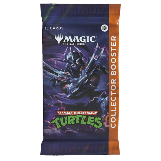 Teenage Mutant Ninja Turtles Magic the Gathering Collector Booster Pack on a White Background | Happy Piranha