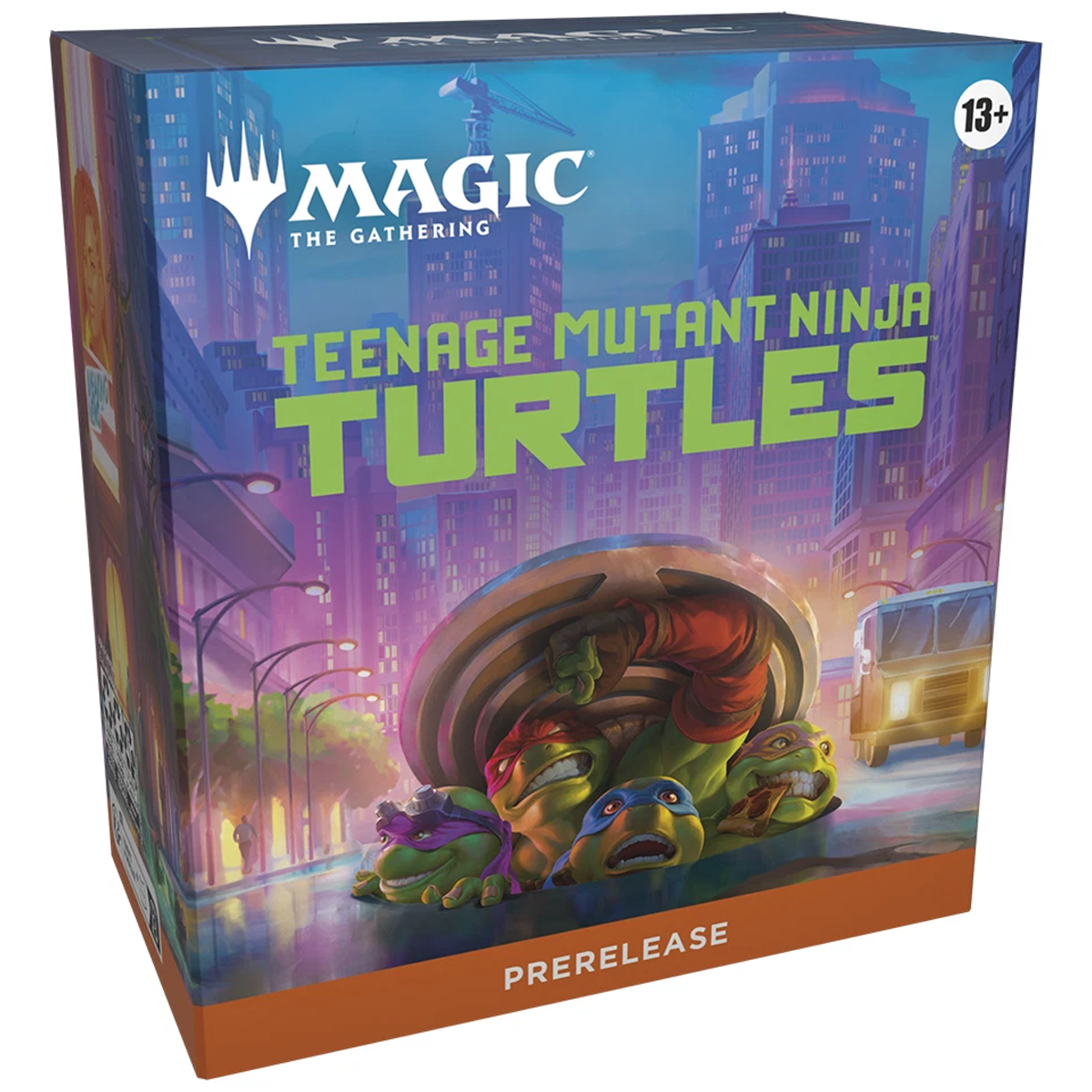 Magic the Gathering: Teenage Mutant Ninja Turtles Prerelease Kit on a White Background | Happy Piranha