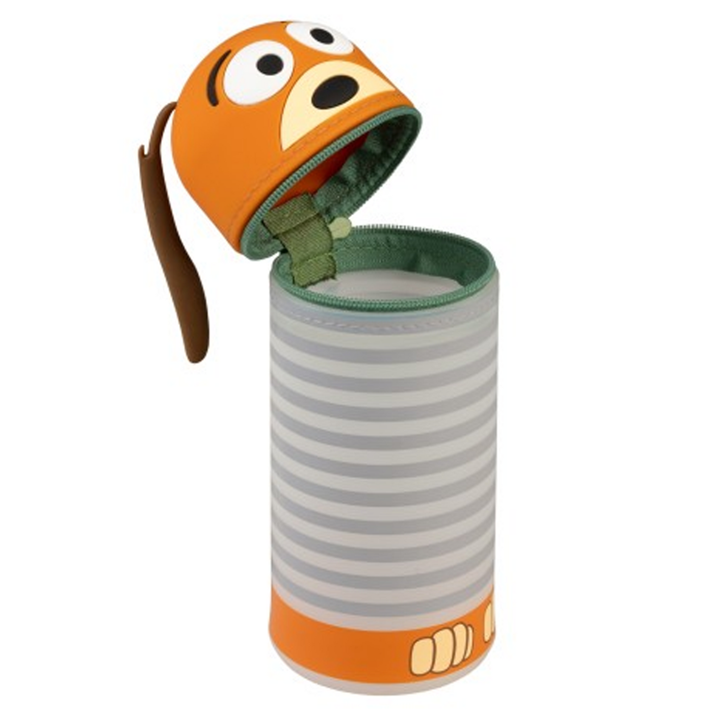 Disney Toy Story Slinky the Dog 3D Silicon Pencil Case (Open) On a White Background | Happy Piranha