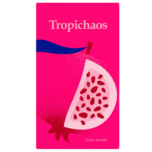 Tropichaos Board Game (Front of Box) on a White Background | Happy Piranha