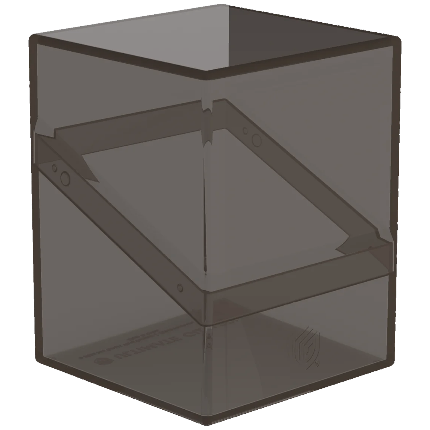 Ultimate Guard Boulder: 100+ Transparent Deck Box: Onyx (Closed) On a White Background | Happy Piranha