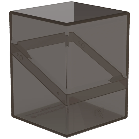 Ultimate Guard Boulder: 100+ Transparent Deck Box: Onyx (Closed) On a White Background | Happy Piranha