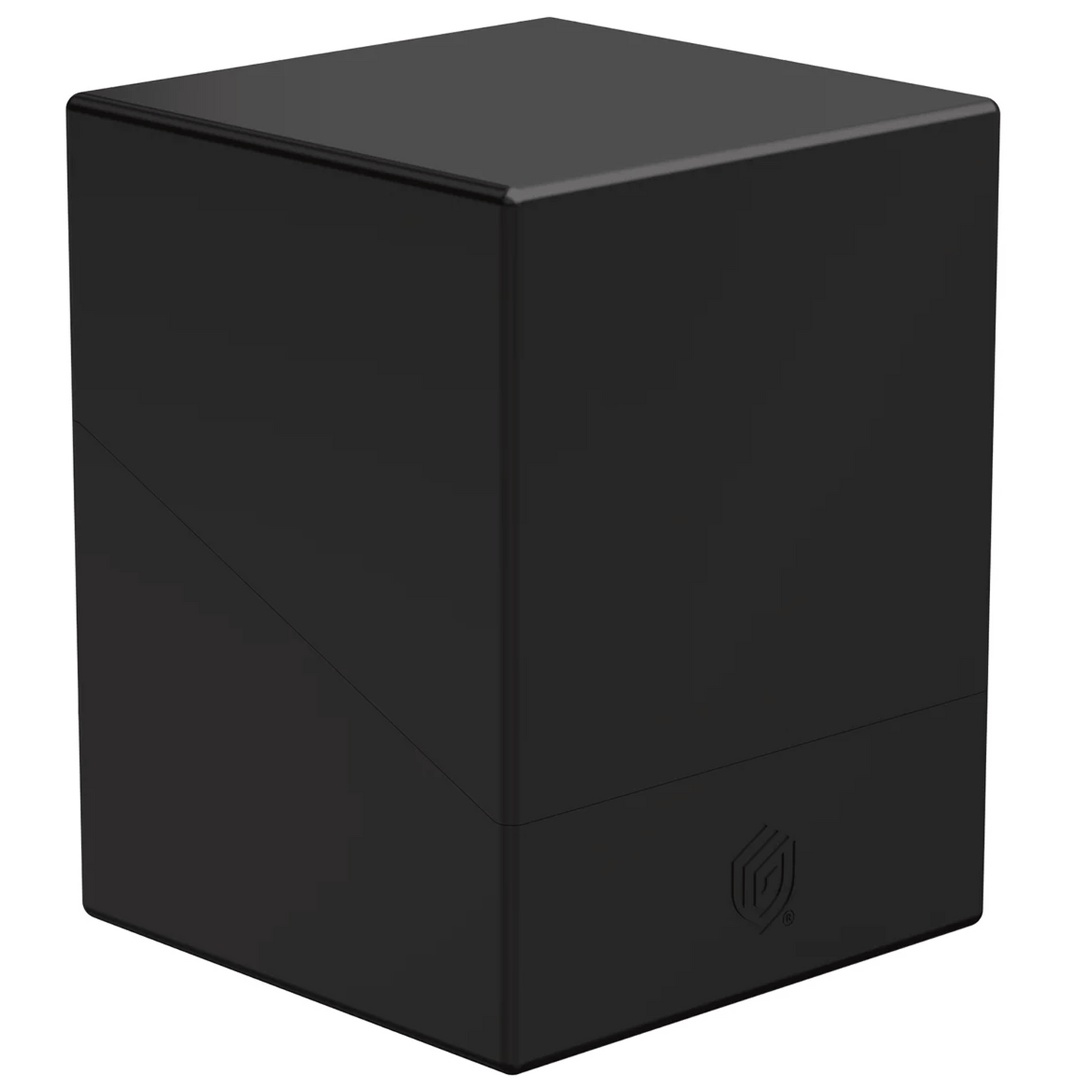 Ultimate Guard Boulder: 100+ Solid Deck Box: Black (Closed) On a White Background | Happy Piranha
