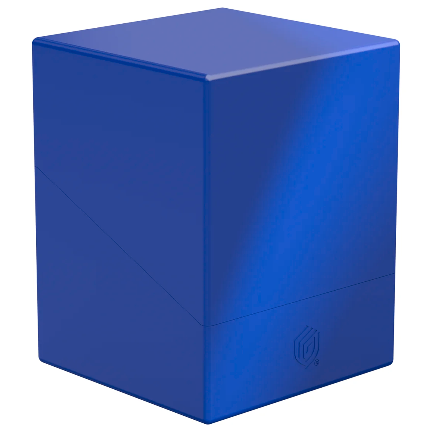 Ultimate Guard Boulder: 100+ Solid Deck Box: Blue (Closed) On a White Background | Happy Piranha
