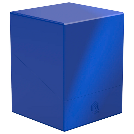 Ultimate Guard Boulder: 100+ Solid Deck Box: Blue (Closed) On a White Background | Happy Piranha