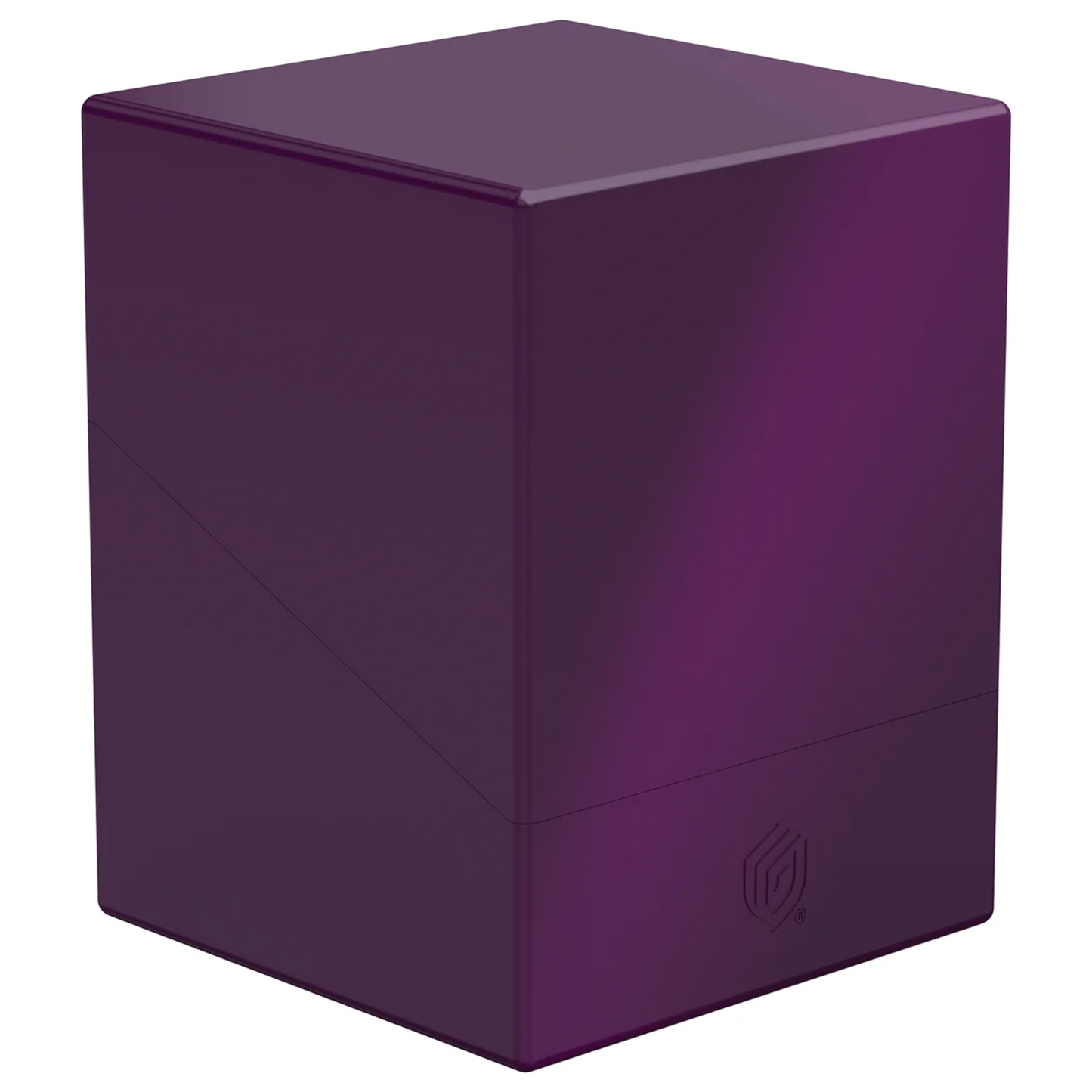 Ultimate Guard Boulder: 100+ Solid Deck Box: Purple (Closed) On A White Background | Happy Piranha