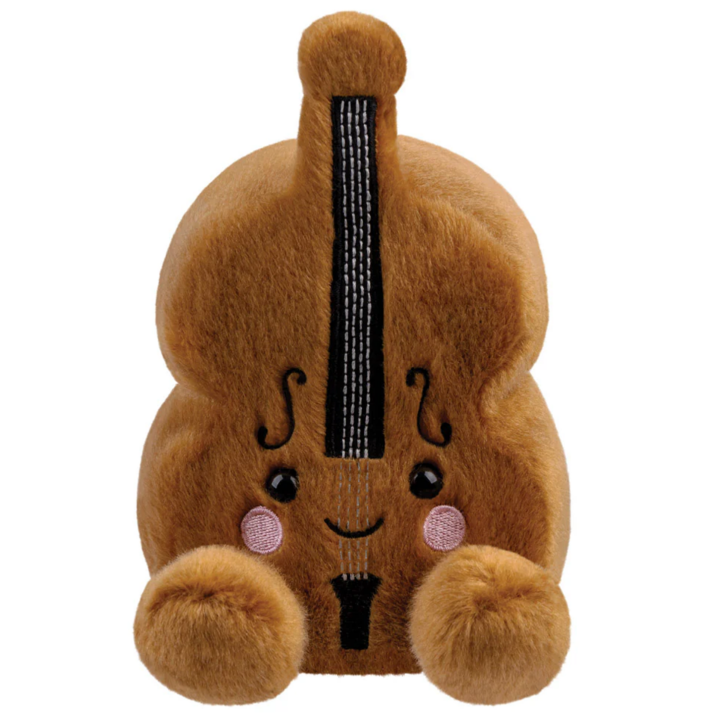 Vanessa the Violin Palm Pal Plushie Soft Toy (Front) On a White Background | Happy Piranha