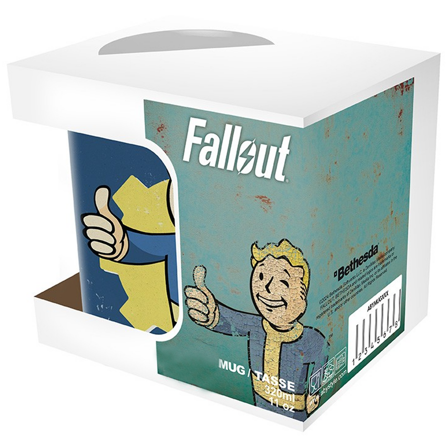 Fallout Vault Boy 'Vault Forever Surface Never' 320ml Mug (Boxed) | Happy Piranha