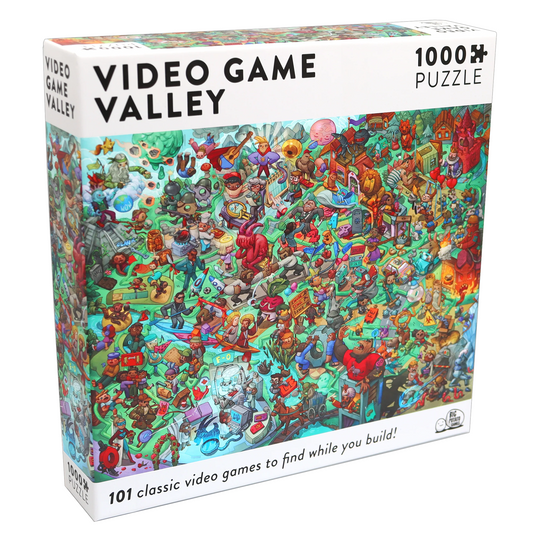 Video Game Valley 1000 Piece Riddle Jigsaw Puzzle | Happy Piranha