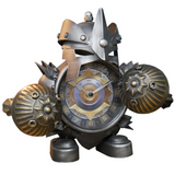 Standing Robot Warrior Clock With Hammers | Happy Piranha