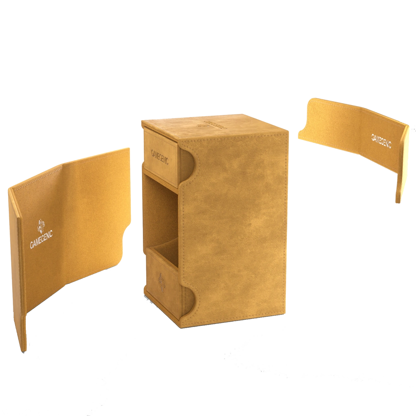 Gamegenic Watchtower 100+ XL Convertible Deck Box: Sand 360 View | Happy Piranha