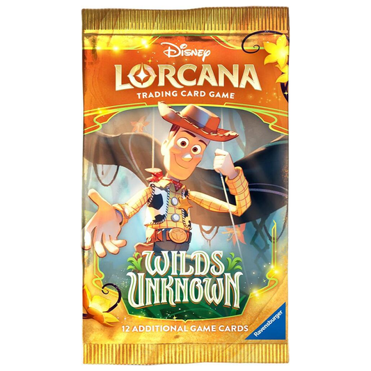 Disney Lorcana Trading Card Game Wilds Unknown Booster Pack (Woody) | Happy Piranha