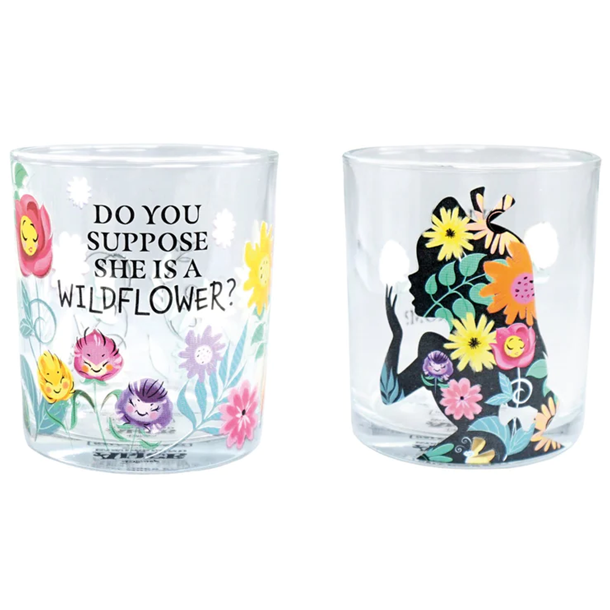 Disney Alice in Wonderland 300ml Glass Tumbler Set | Happy Piranha