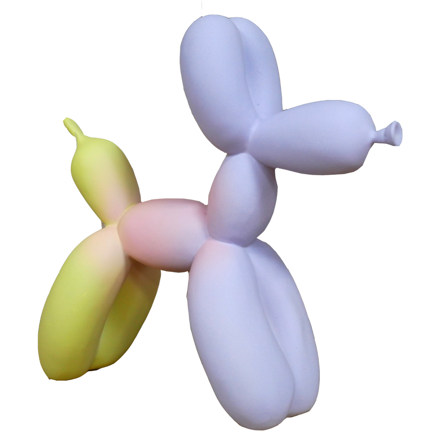 Yellow & Purple Gradient Balloon Dog 30cm Ornament | Happy Piranha