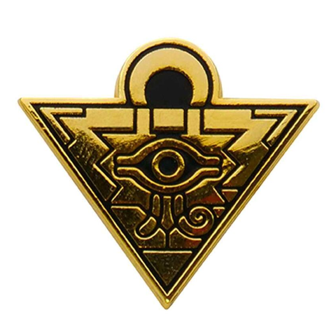 Yu-Gi-Oh! (Yu Gi Oh) Millennium Puzzle Pin Badge (Front) | Happy Piranha