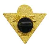 Yu-Gi-Oh! (Yu Gi Oh) Millennium Puzzle Pin Badge (Back) | Happy Piranha