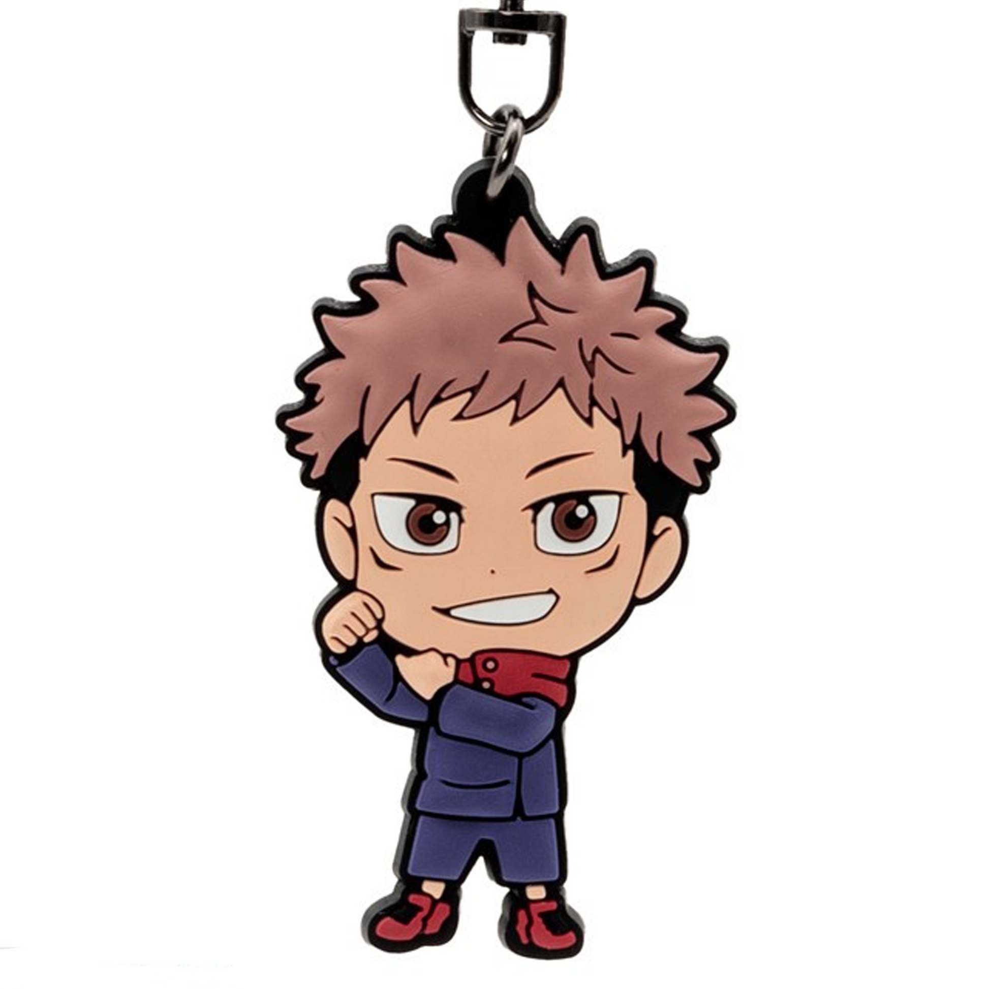 Jujutsu Kaisen - Yuji Itadori Rubber Keychain (Close Up) | Happy Piranha