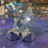 Silver electroplated dice | Happy Piranha