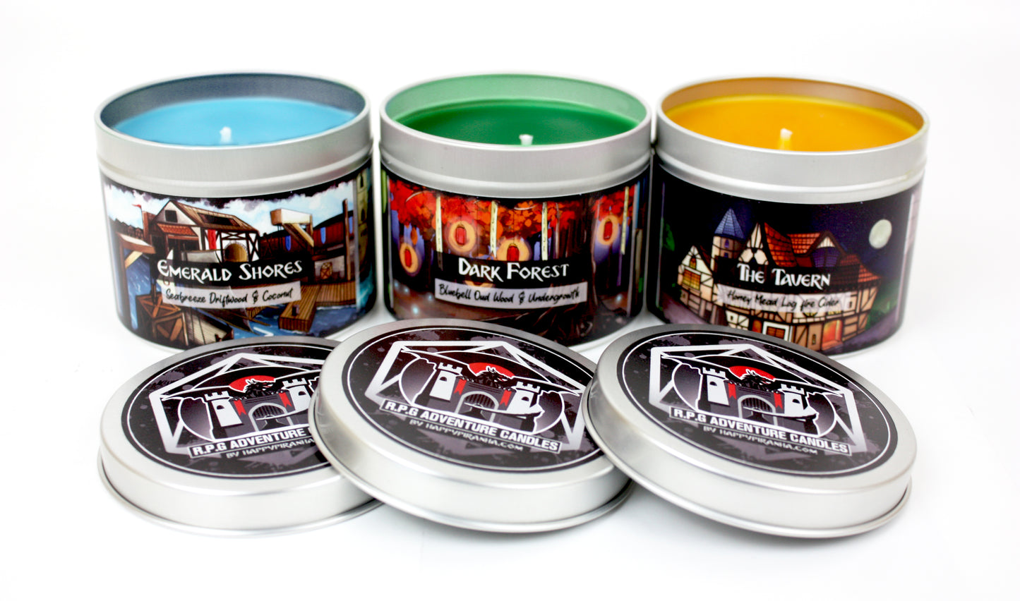 RPG Adventure Scented Candle 3 set | Happy Piranha