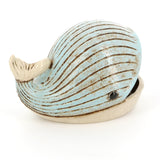 Blue Whale Ceramic Dish side view | Happy Piranha