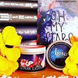 Lunar lights scented candle inspired by cinder the lunar chronicles.