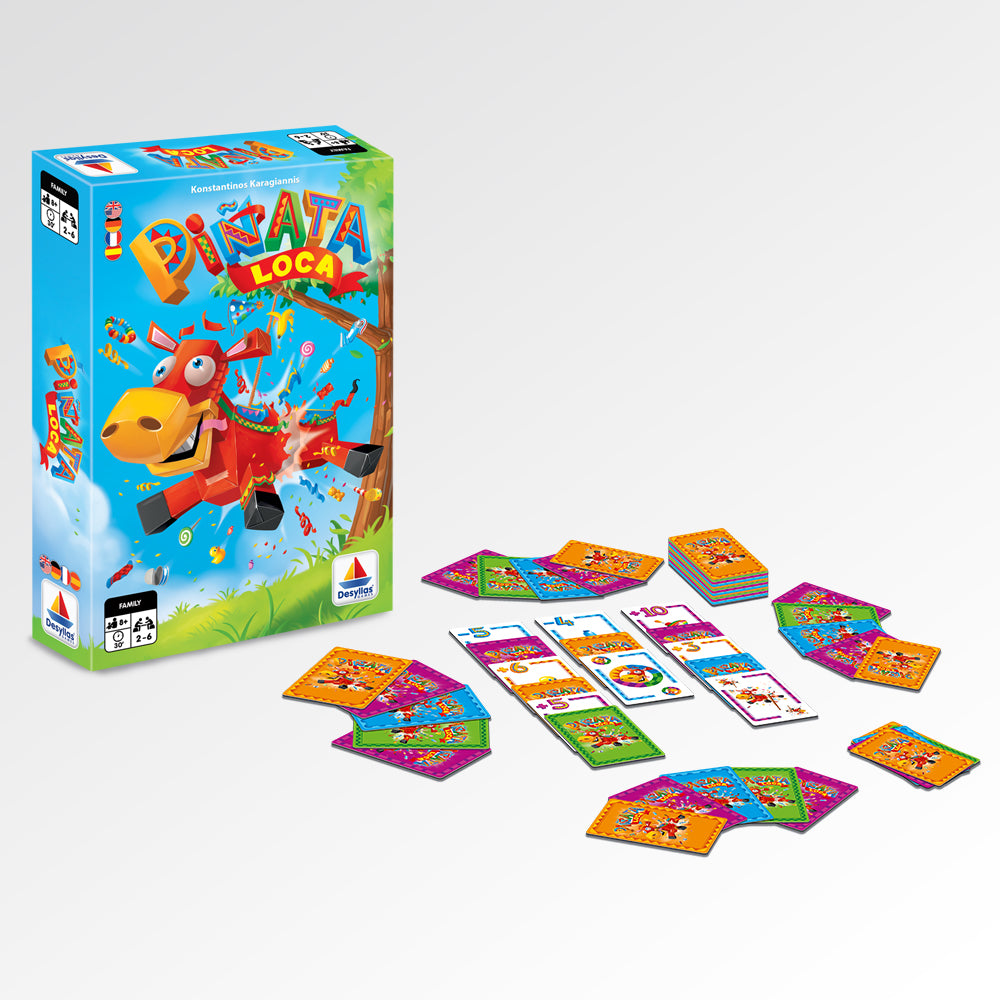 Piñata Loca Board Game box and compenents