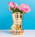 Marvel Avengers Thanos Infinity Gauntlet Vase / Table Top Organiser With Flowers in | Happy Piranha