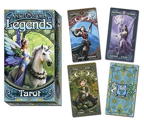 Anne Stokes Legends Tarot 78 Card Deck Box and Card Examples | Happy Piranha
