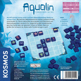 Aqualin Board Game Back of Box Design | Happy Piranha