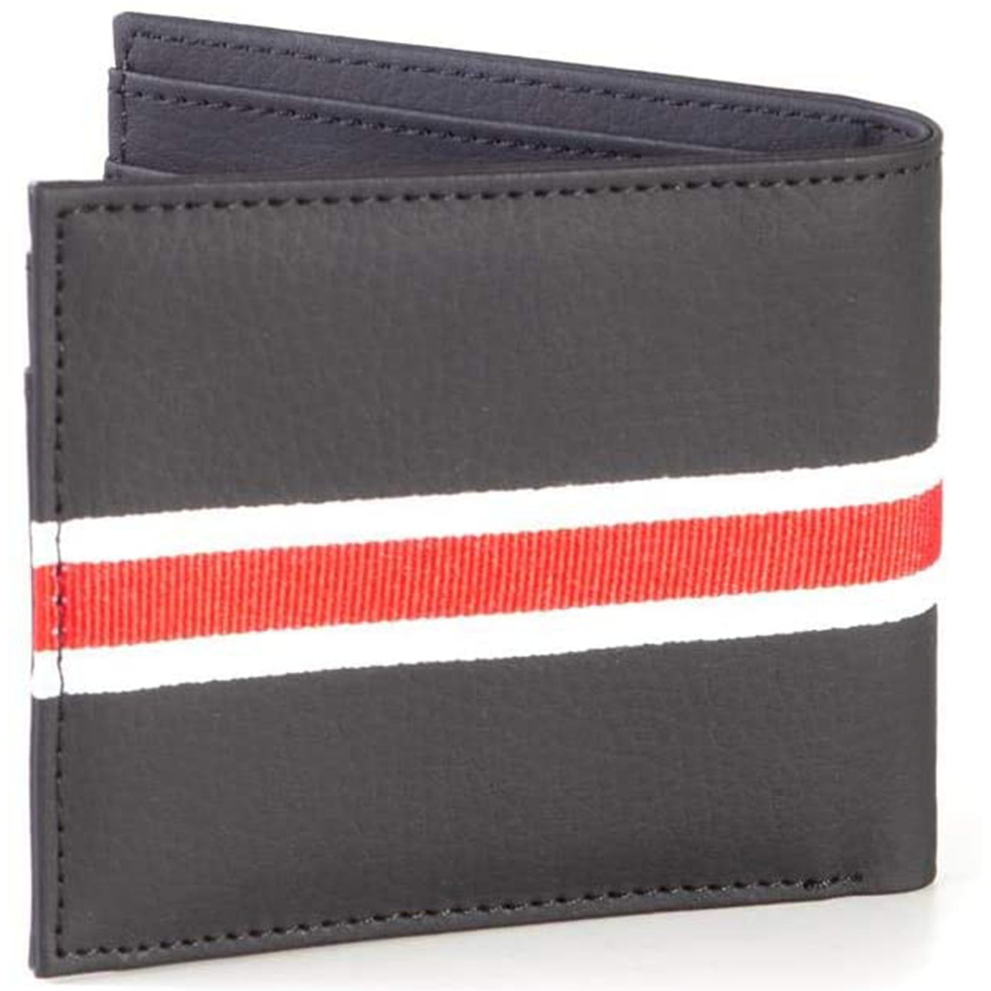 Atari Black, Red and White Stripe Retro Bifold Wallet (Back Design) | Happy Piranha