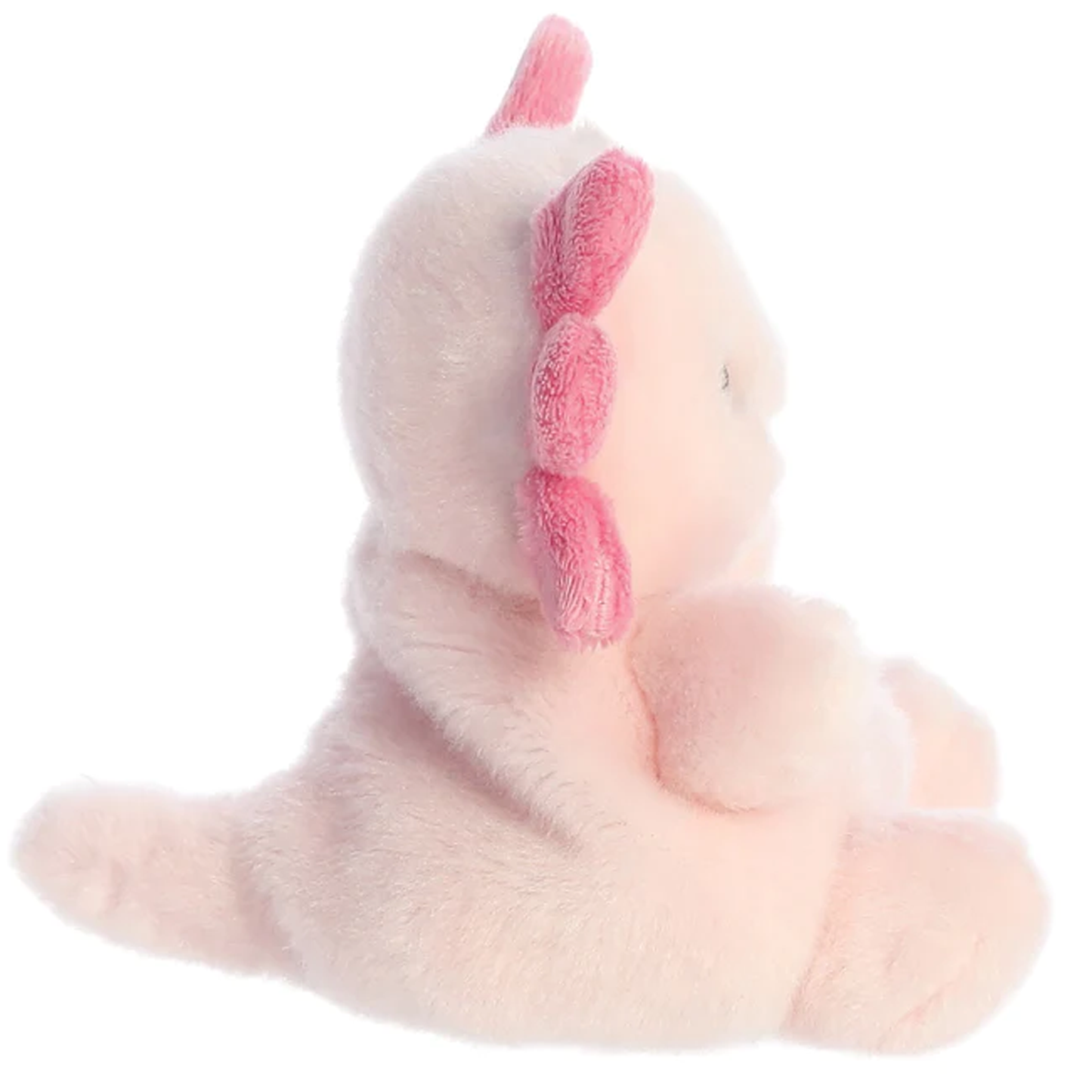 Arwen the Axolotl Palm Pal Soft Toy (Side View) | Happy Piranha