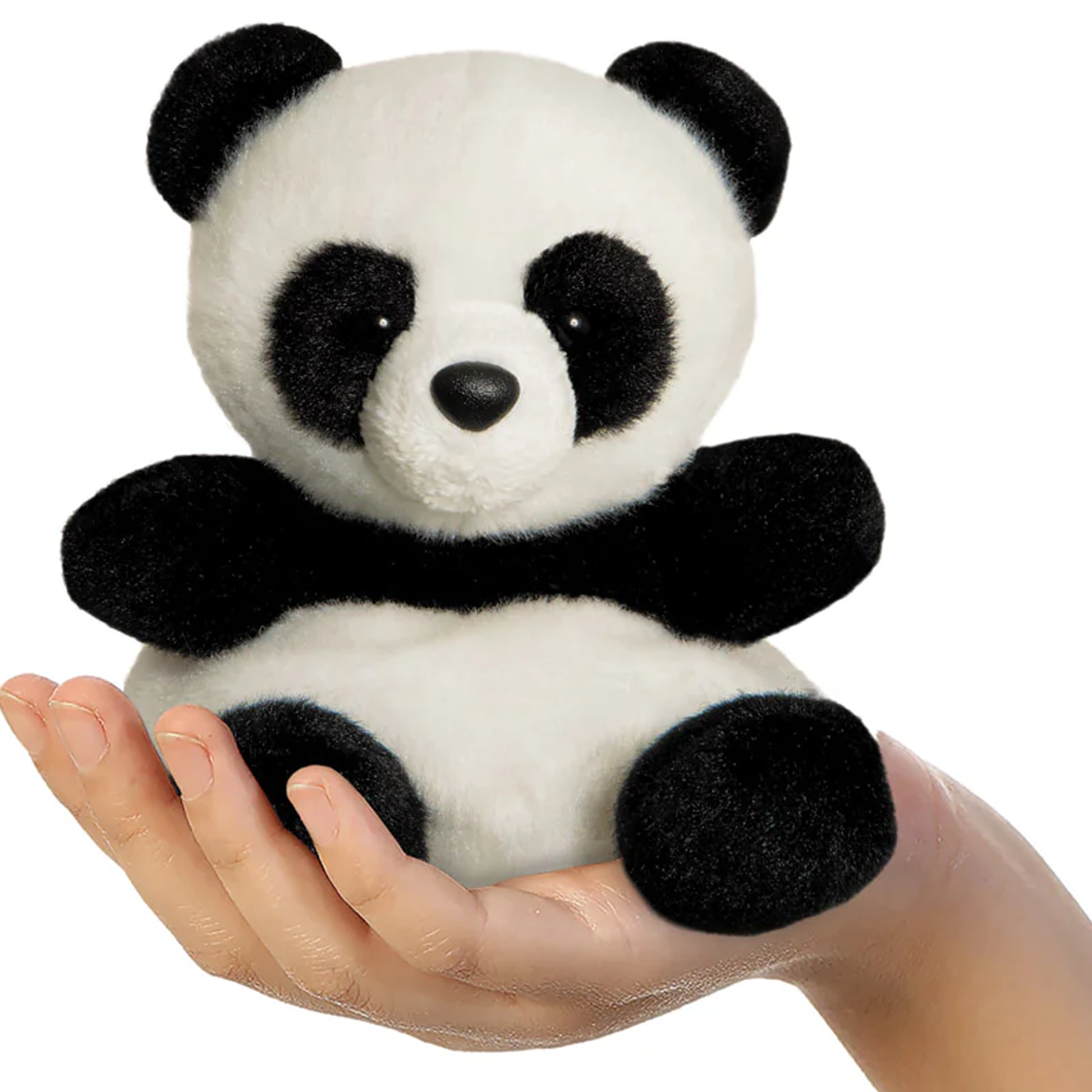 Bamboo Panda Palm Pal Soft Toy in a Hand | Happy Piranha