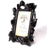 Black Rose and Vine Gothic Photo Frame Side Profile  | Happy Piranha