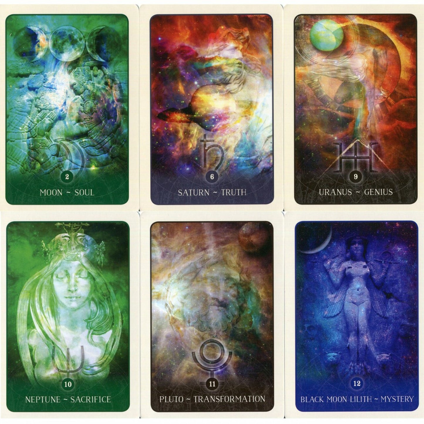 Black Moon Astrology Cards (Card Art Examples) | Happy Piranha