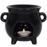 Black Cauldron Oil Burner and Wax Melt Warmer | Happy Piranha