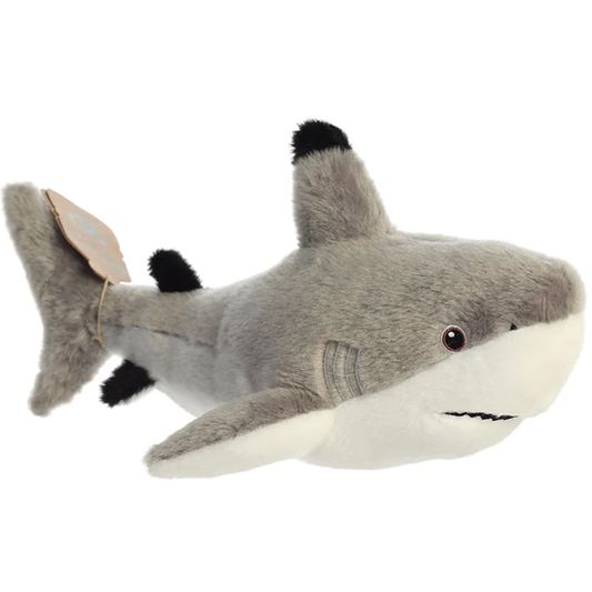 Eco Nation Blacktip Shark Plushie Soft Toy | Happy Piranha