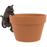 Large Cat Flower Pot Hanger on a Flower Pot | Happy Piranha