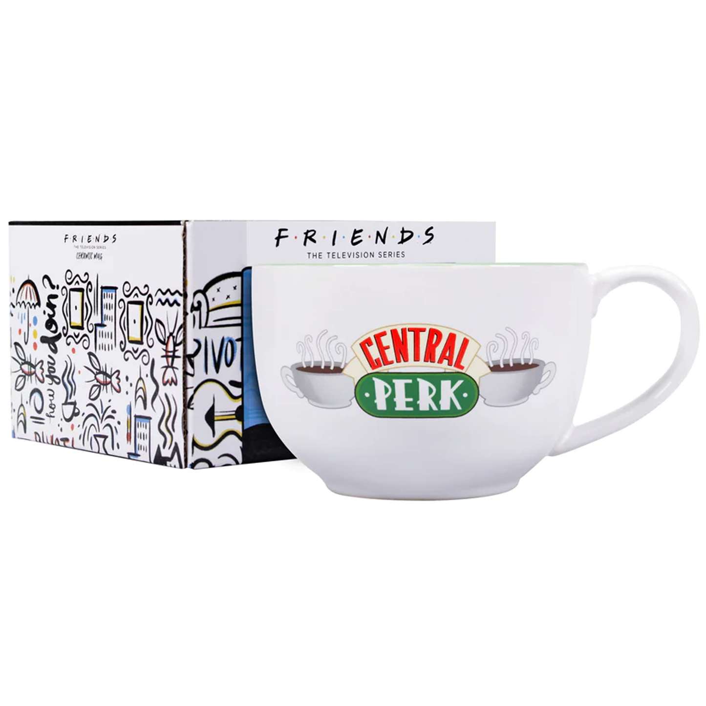 Central Perk Coffee House - Large Friends Mug With Box | Happy Piranha