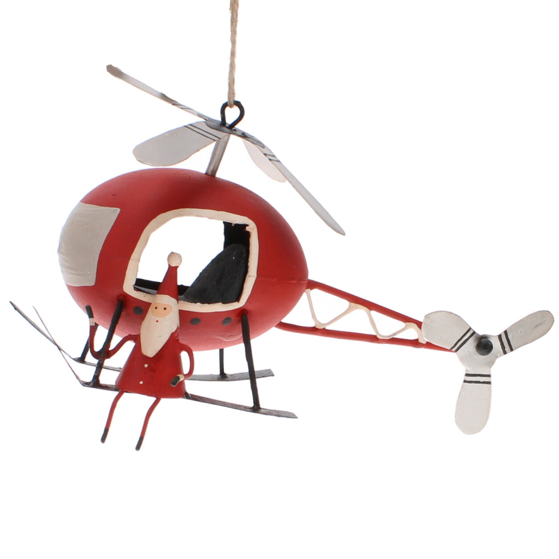 Chopper Santa: Helicopter Hanging Christmas Decoration | Happy Piranha