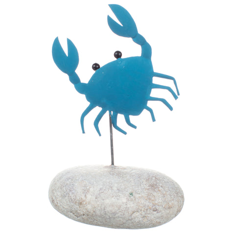 Clive the Crab Metal and Pebble Ornament | Happy Piranha